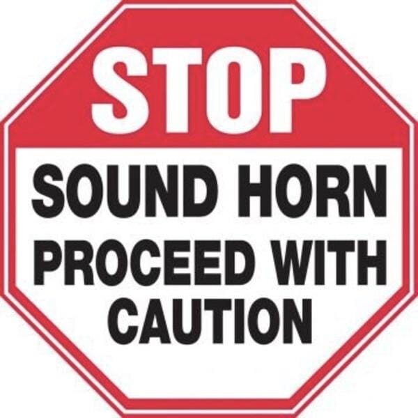 Accuform SAFETY SIGN STOP SOUND HORN MVHR932VS MVHR932VS - main